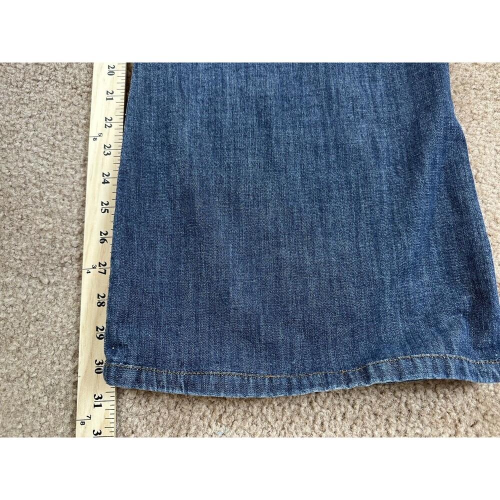 Calvin Klein Jeans Womens 12 Wide Leg Denim Blue CKJ WP27A15 - Picture 5 of 10